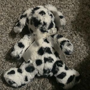 A Dalmatian stuffed animal